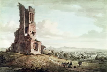 Nîmes, vanaf de Tour Magne, ca. 1765-68